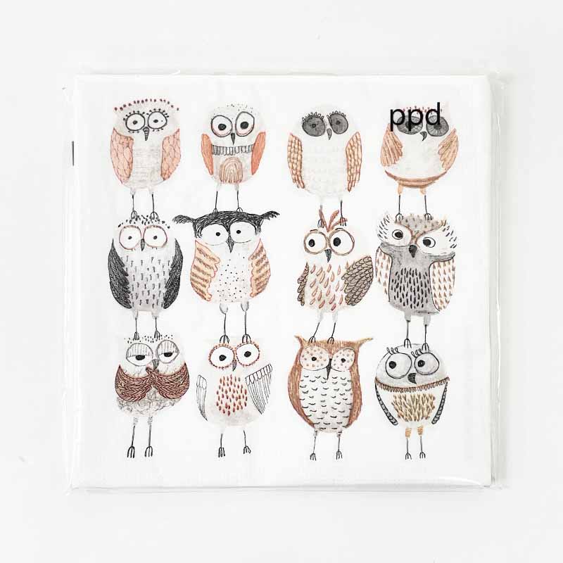 PPD ペーパーナプキン Owls